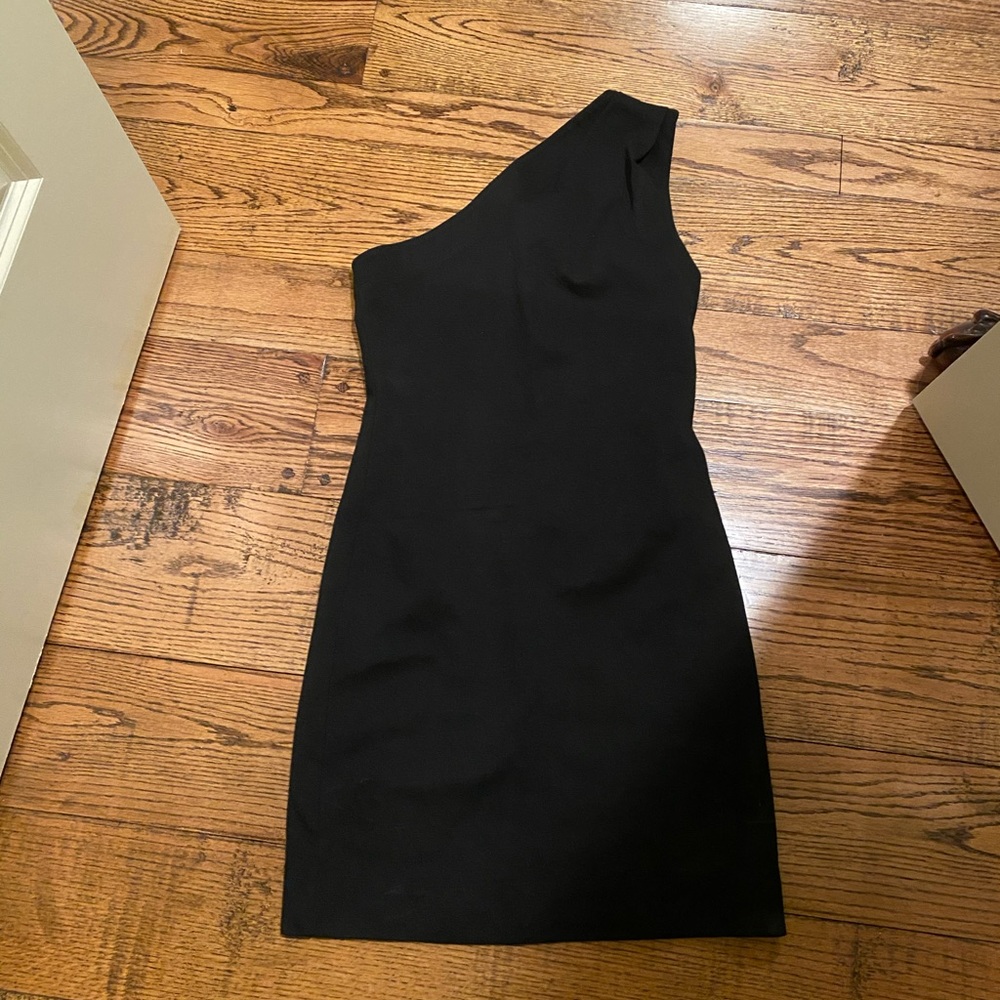 bcbg one shoulder dress